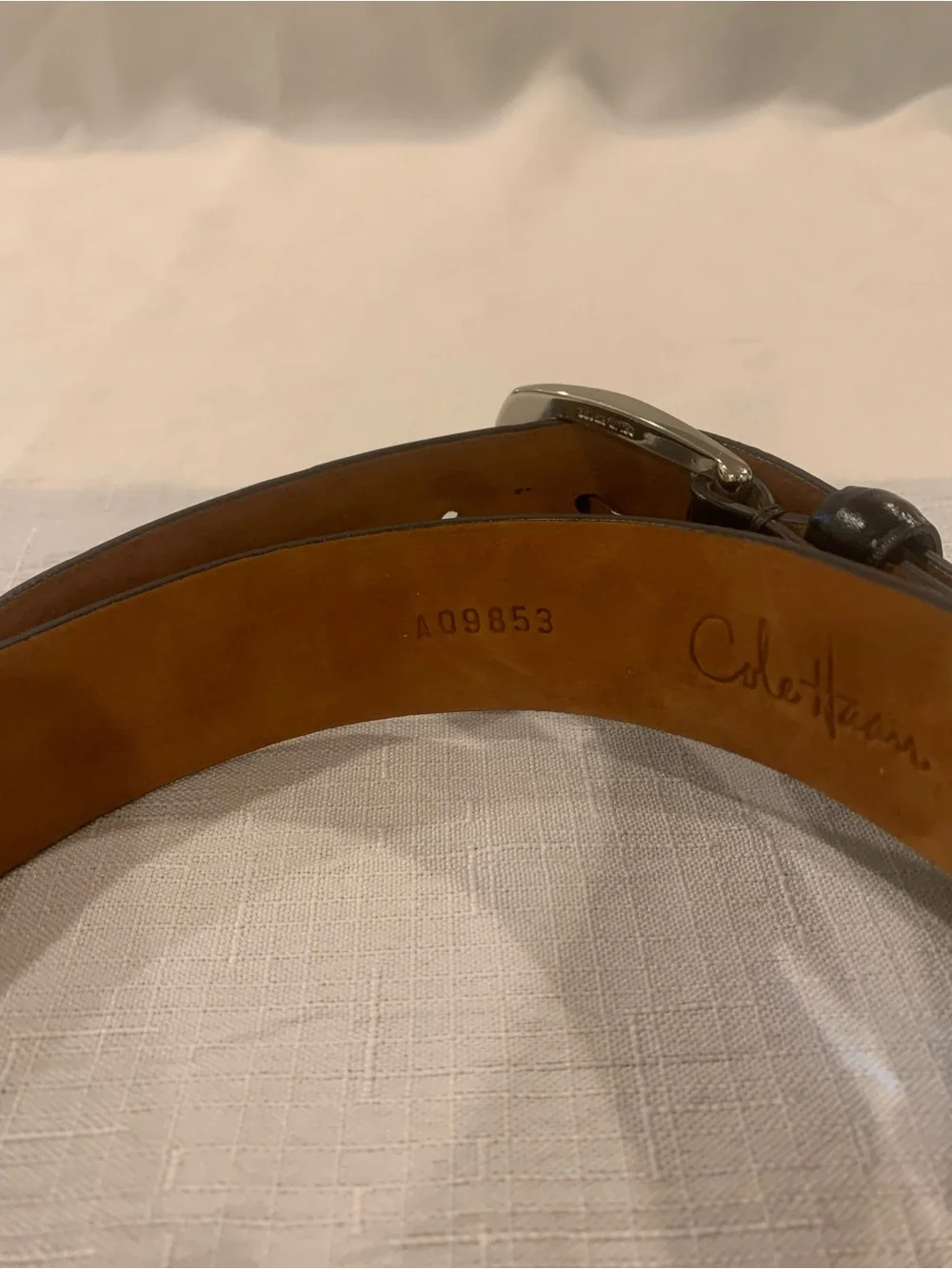 Cole Haan Men’s  Croco Leather Belt Size 36 Excellent